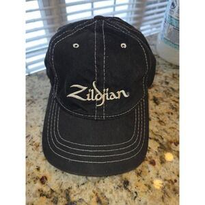 Zildjian Cymbals Snapback Hat Black White Contrast Stitch Baseball Cap Mens OSFM
